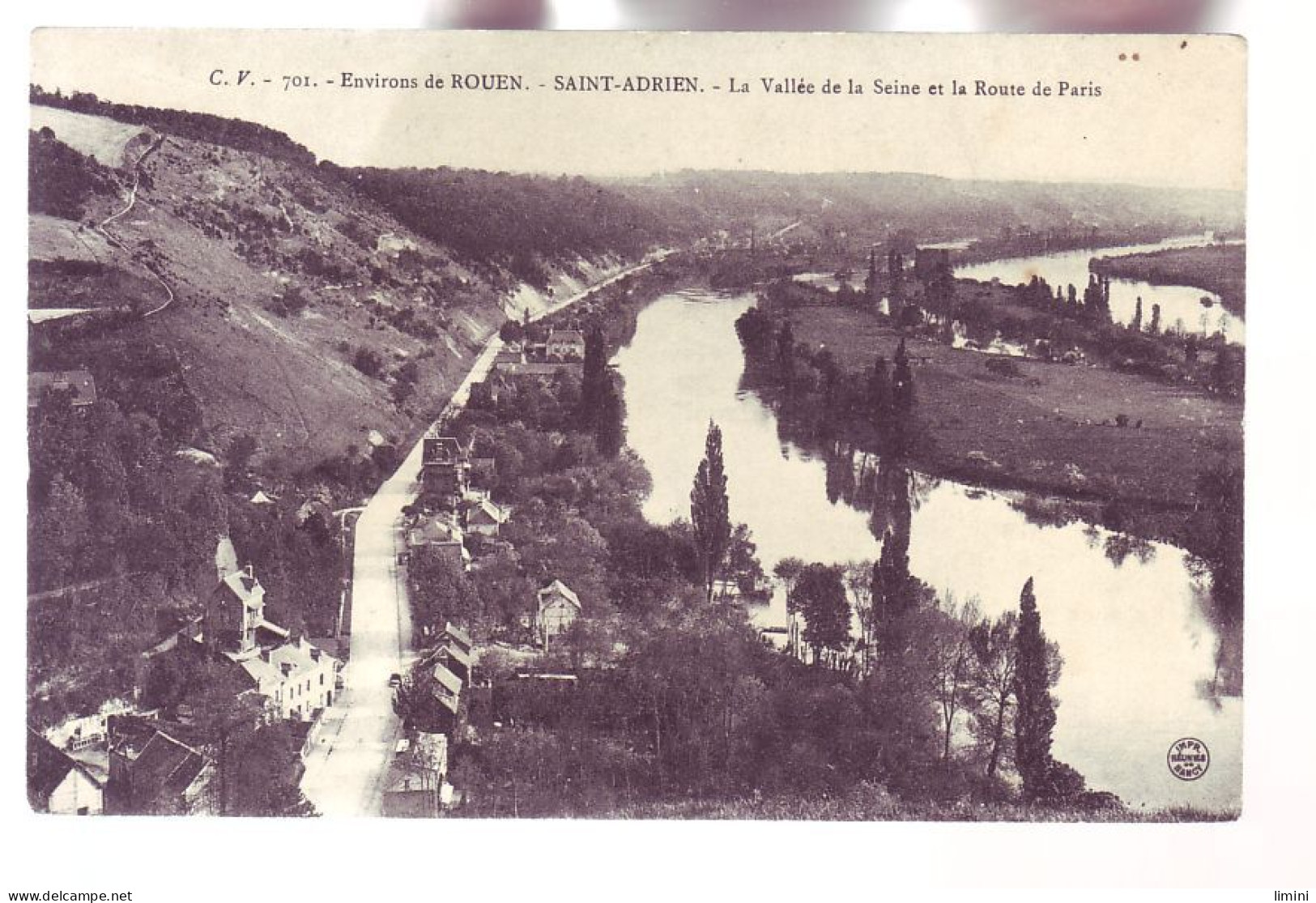 76 - SAINT-ADRIEN - LA VALLÉE DE LA SEINE ET LA ROUTE DE PARIS -  - Sonstige & Ohne Zuordnung