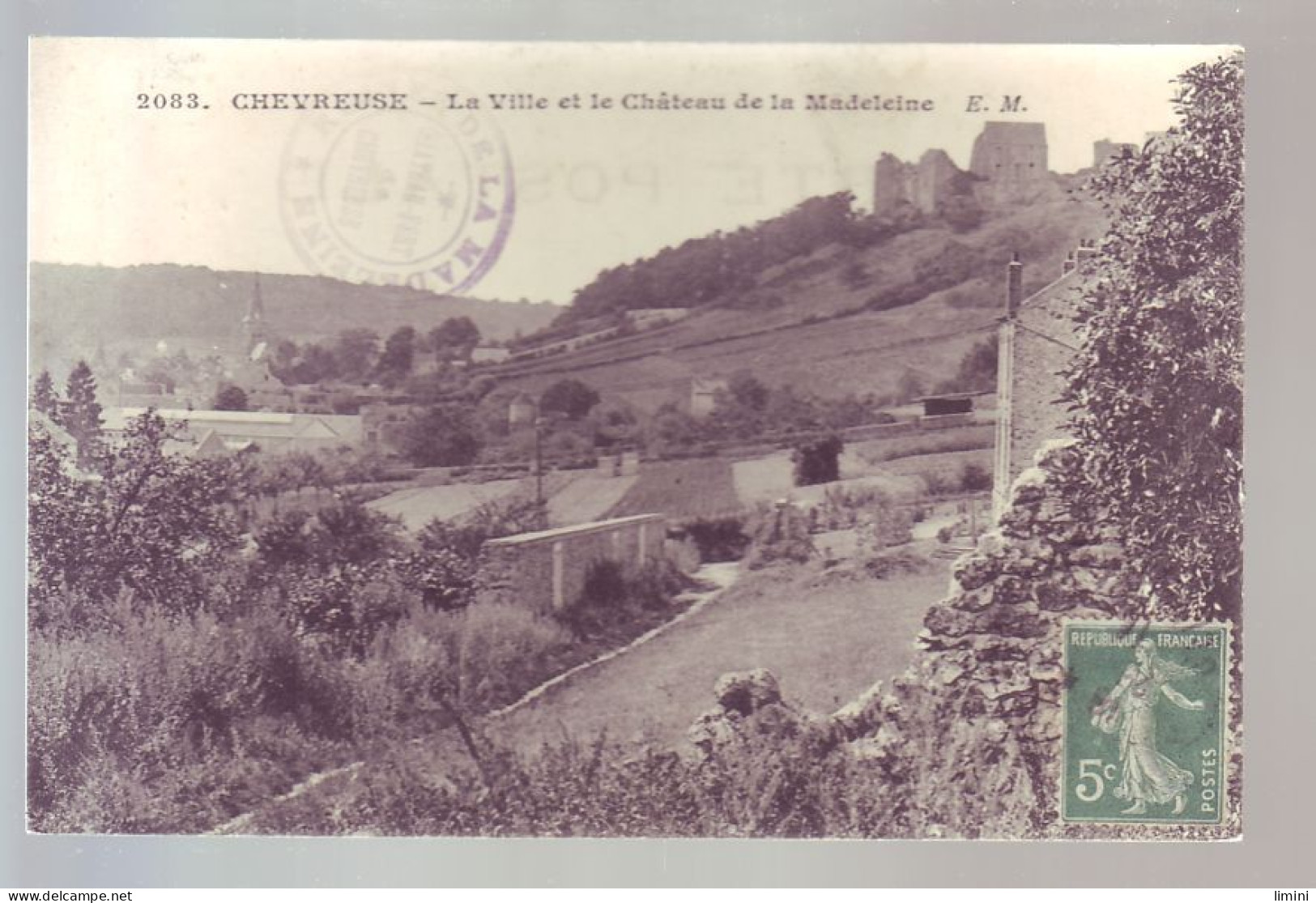 78 - CHEVREUSE - LA VILLE ET LE CHATEAU DE LA MADELEINE -  - Chevreuse