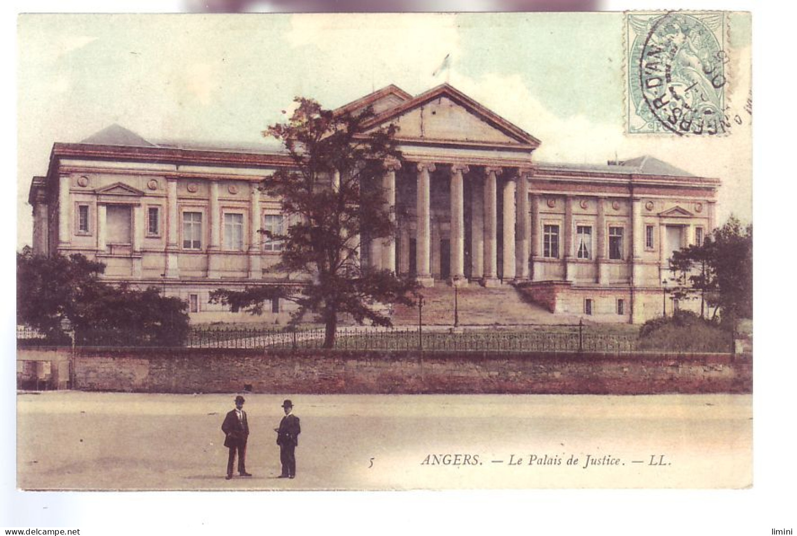 49 - ANGERS - LE PALAIS DE JUSTICE - COLORISÉE - ANIMÉE -  - Angers