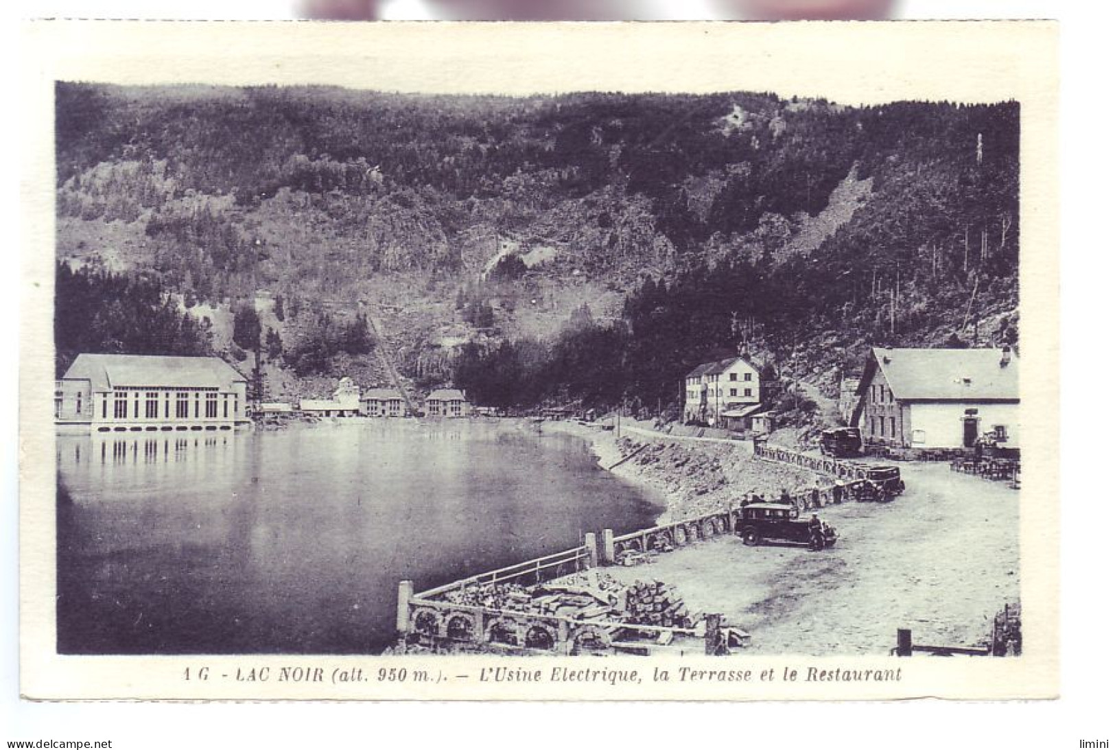 68 - LE LAC NOIR - L'USINE ELECTRIQUE, LA TERRASSE ET LE RESTAURANT - AUTOMOBILE -  - Sonstige & Ohne Zuordnung