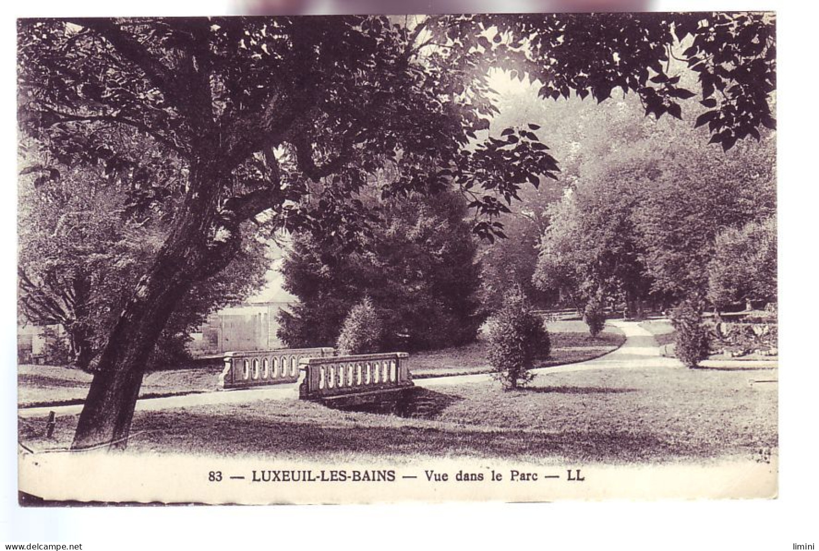 70 - LUXEUIL-les-BAINS - VUE DANS LE PARC -  - Luxeuil Les Bains