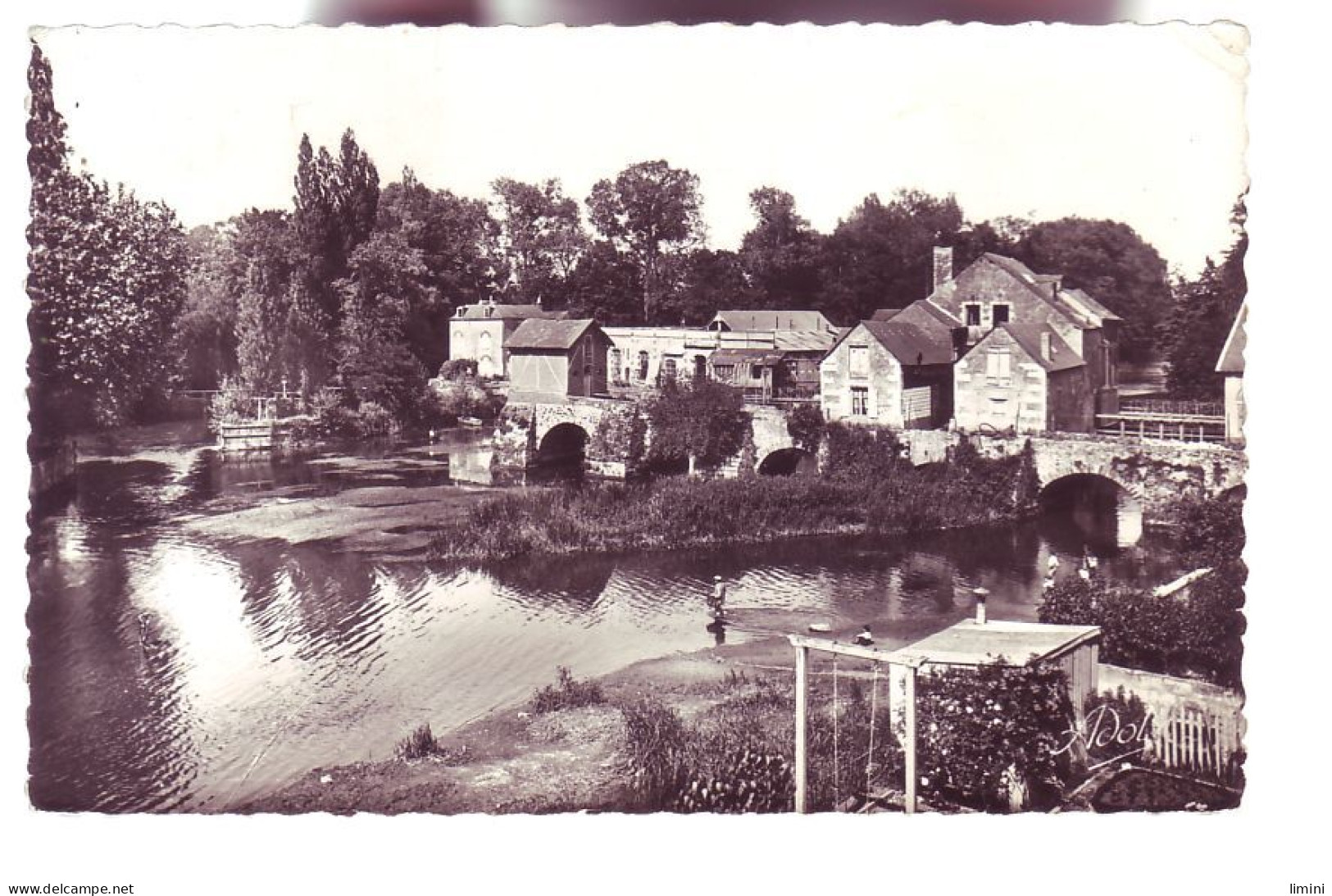 72 - PONTLIEUE - L'HUISNE ET VESTIGES DU VIEUX PONT - ANIMÉE -  - Andere & Zonder Classificatie