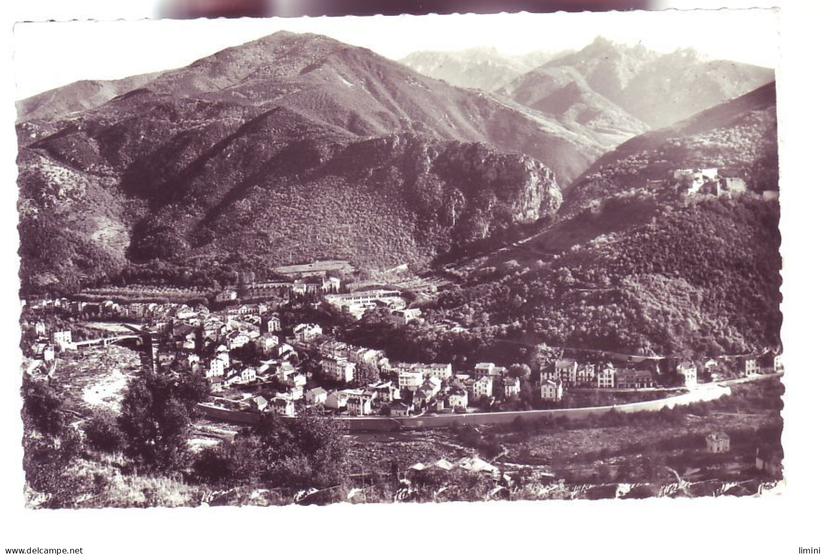 66 - AMELIE-les-BAINS - VUE GÉNÉRALE, LA FRONTIERE ESPAGNOLE ET LE FORT -  - Andere & Zonder Classificatie