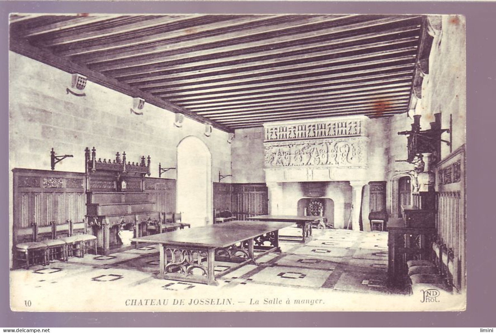 56 - JOSSELIN - LE CHATEAU - LA SALLE A MANGER -  - Josselin