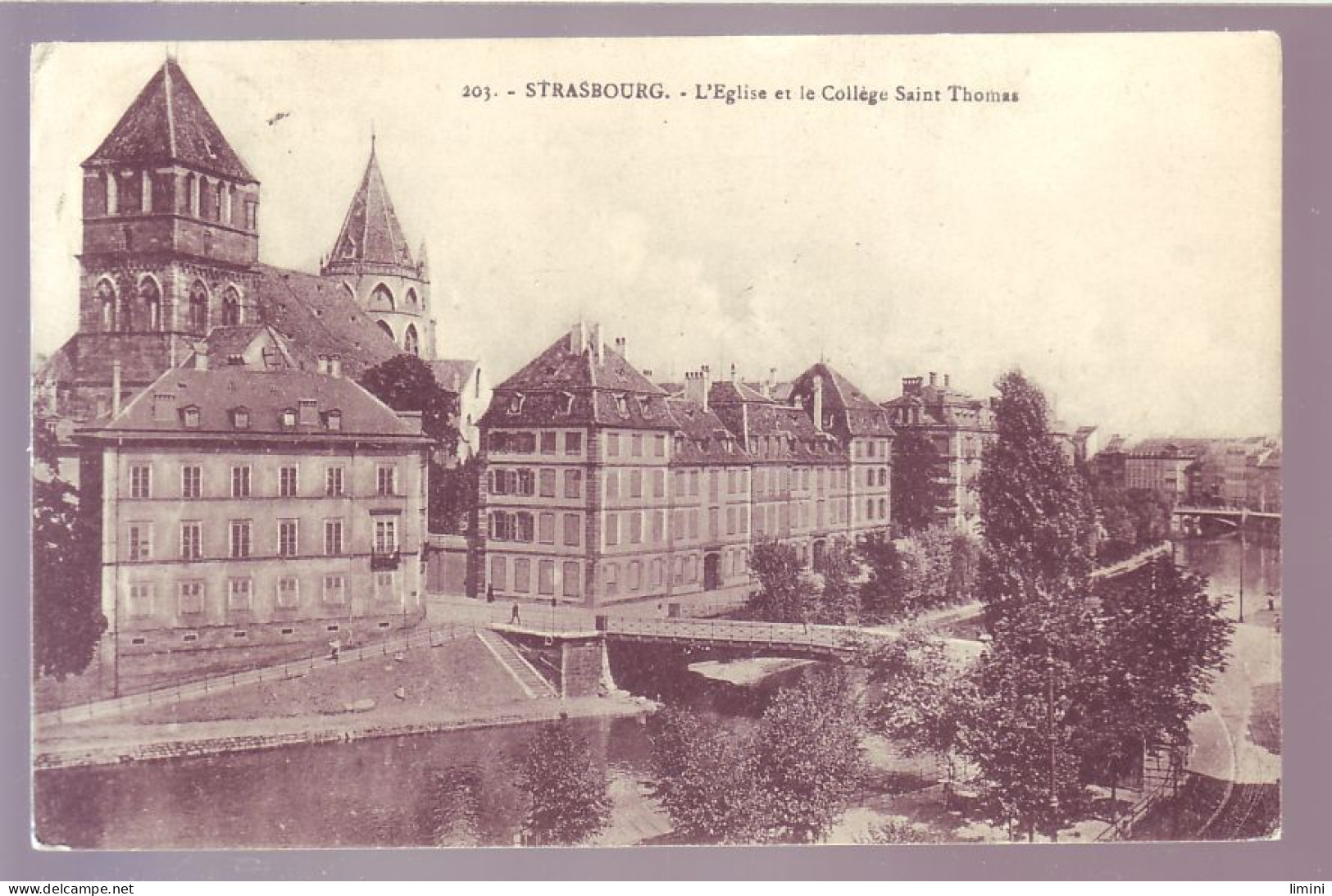 67 - STRASBOURG - L'ÉGLISE ET LE COLLÉGE SAINT-THOMAS -  - Strasbourg