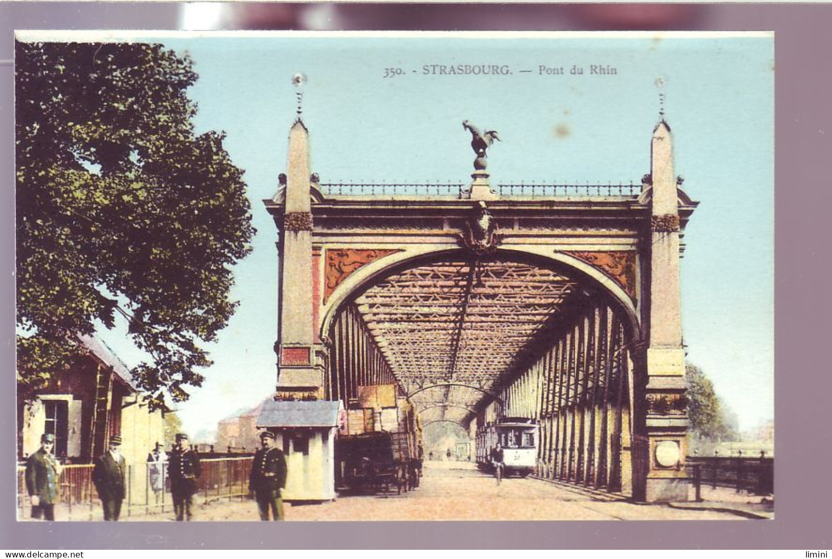 67 - STRASBOURG - LE PONT DU RHIN - ANIMÉE - COLORISÉE -  - Strasbourg