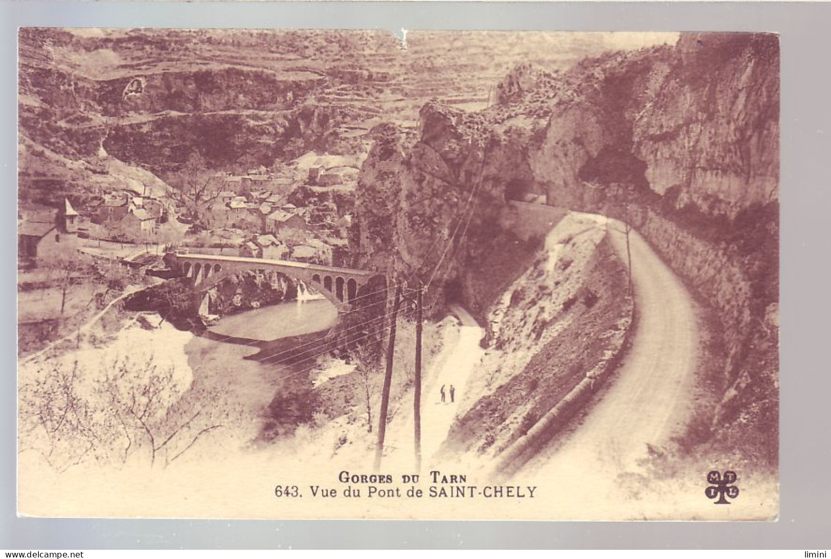 48 - SAINT-CHELY - VUE DU PONT  - ANIMÉE -  - Saint Chely D'Apcher