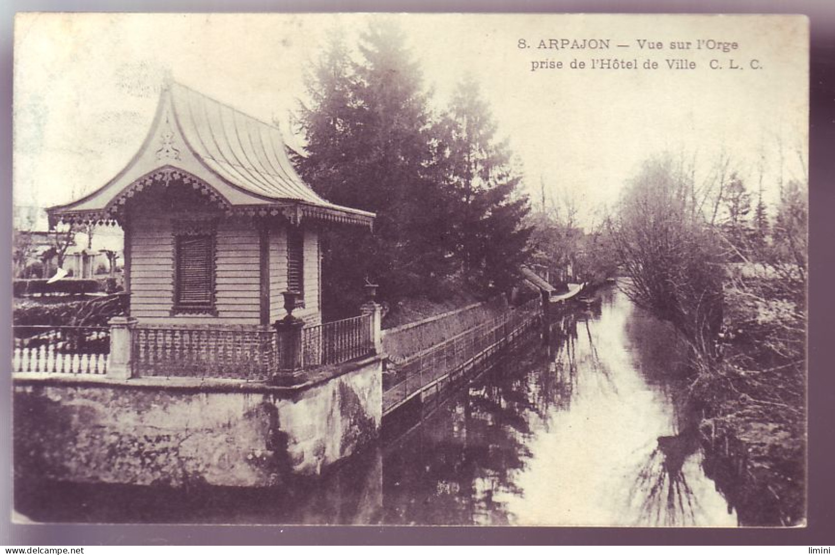 91 - ARPAJON - VUE SUR L'ORGE PRISE DE L'HÔTEL DE VILLE -  - Arpajon