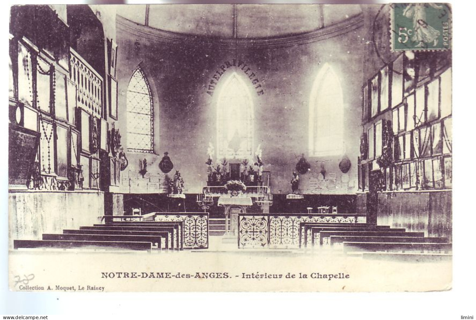 93 - NOTRE-DAME-des-ANGES - INTERIEUR DE LA CHAPELLE -  - Other & Unclassified