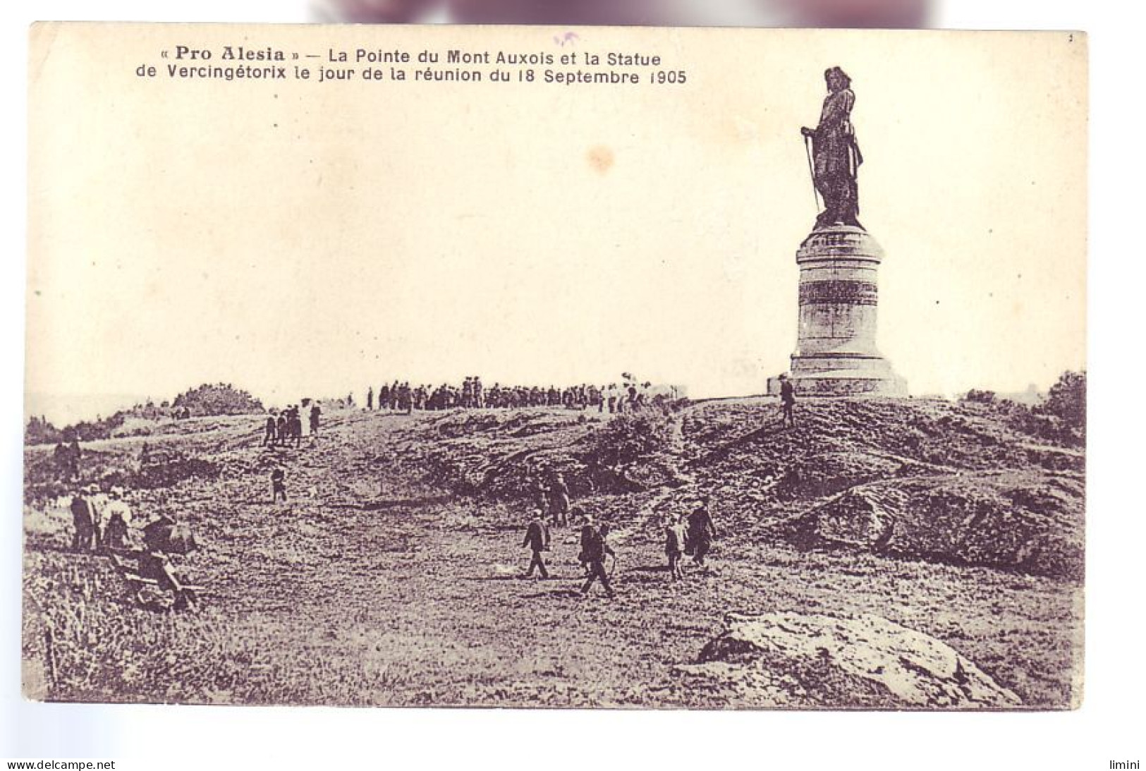 21 - ALESIA - LA POINTE DU MONT AUXOIS - REUNION DU 18/09/1905 - ANIMÉE -  - Other & Unclassified