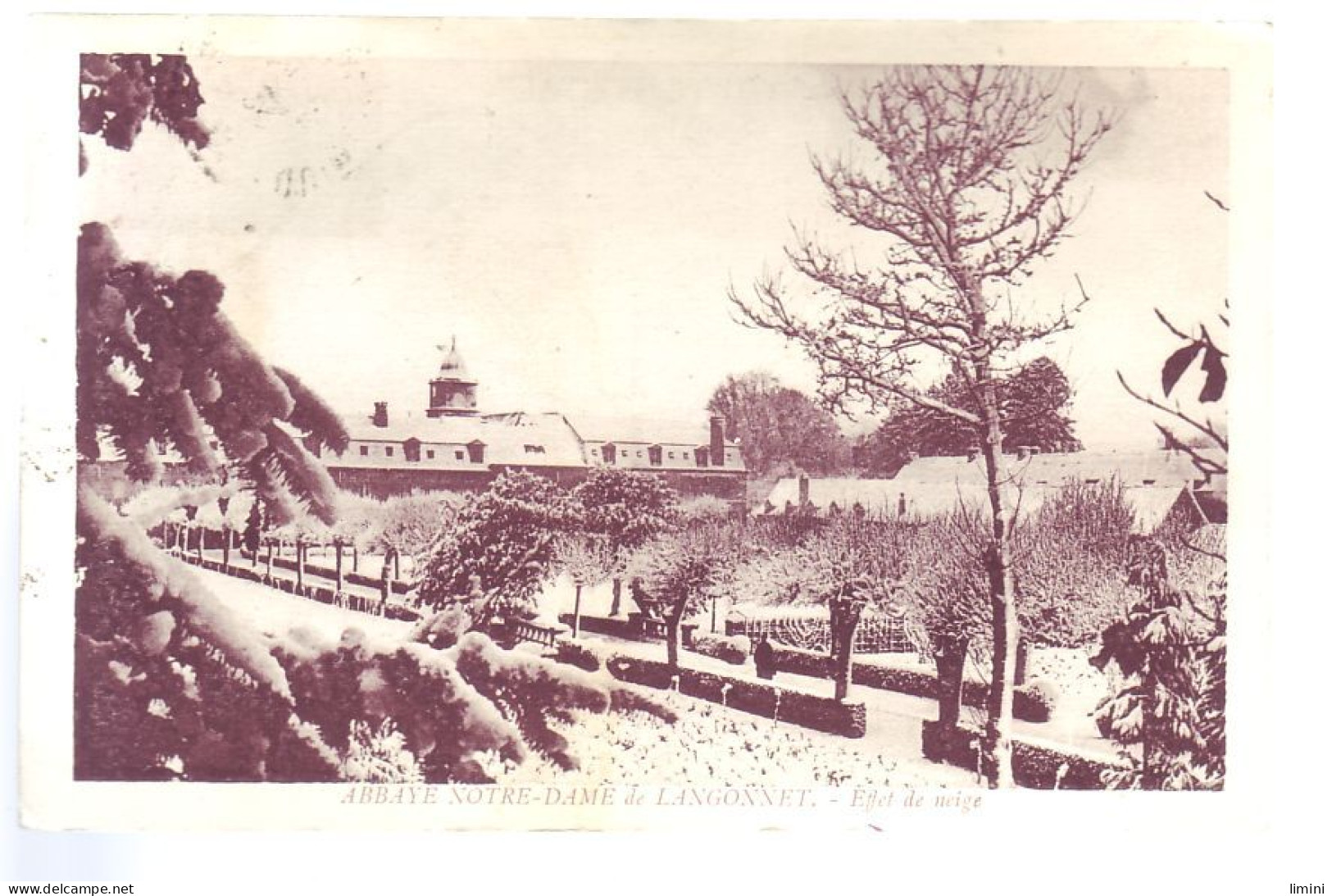 21 - LANGONNET - ABBAYE NOTRE-DAME - SOUS LA NEIGE -  - Other & Unclassified