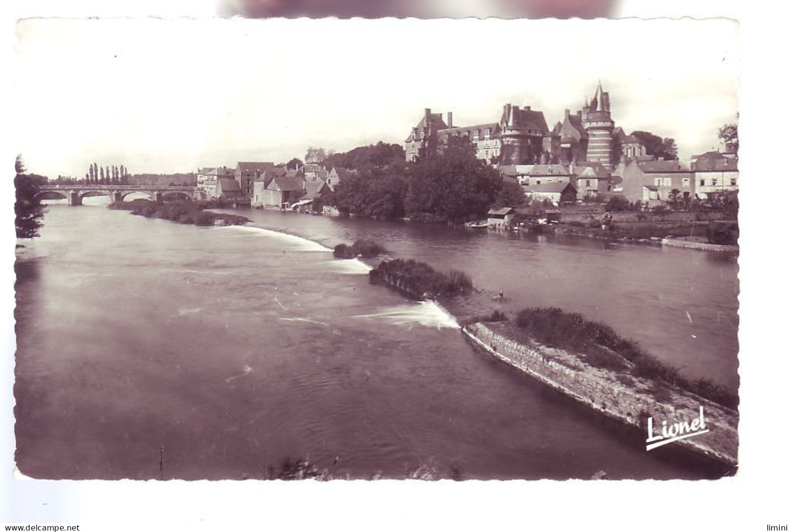 49 - DURTAL - LE DEVERSOIR DU LOIR VERS LE CHATEAU ET LE PONT -  - Durtal