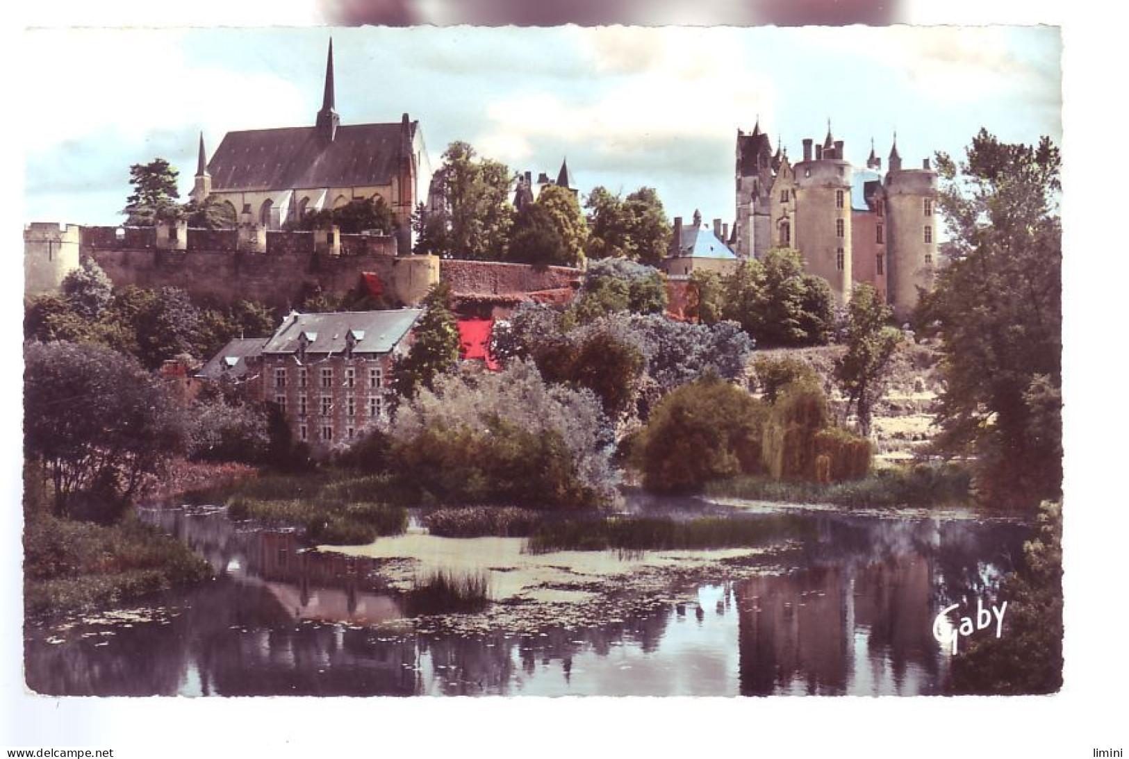 49 - MONTREUIL-BELLAY - VUE SUR LE THOUET - LE CHATEAU ET L'ÉGLISE -  - Montreuil Bellay