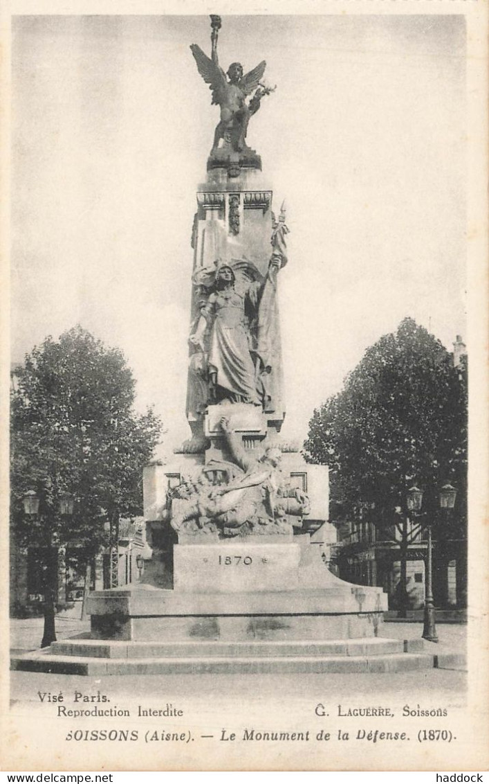 SOISSONS : LE MONUMENT DE LA DEFENSE - Soissons