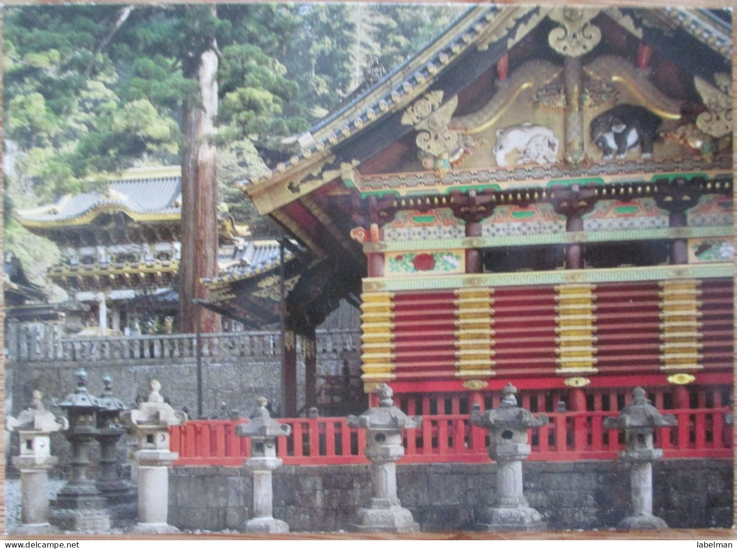 JAPAN YOMEIMON GATE NIKKO TOSHOGU SHRINE TEMPLE POSTCARD ANSICHTSKARTE PICTURE CARTOLINA PHOTO CARD CARTE POSTALE CARD - Andere & Zonder Classificatie