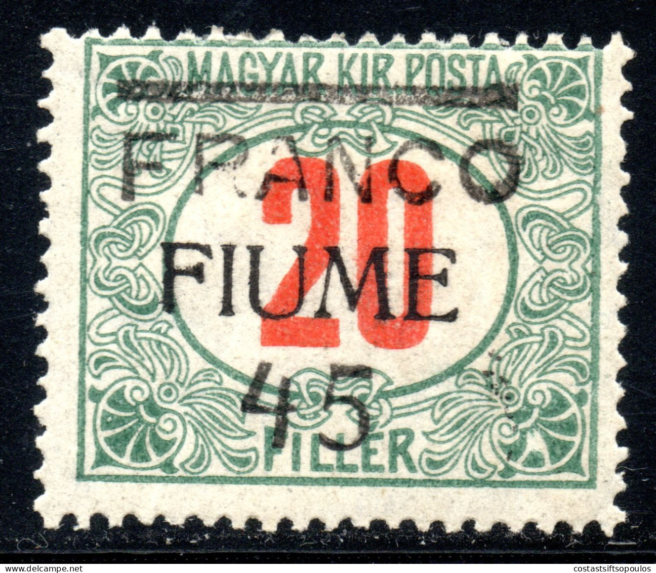 2978.ITALY,HUNGARY, FIUME 1919 SC.25 MH - Fiume