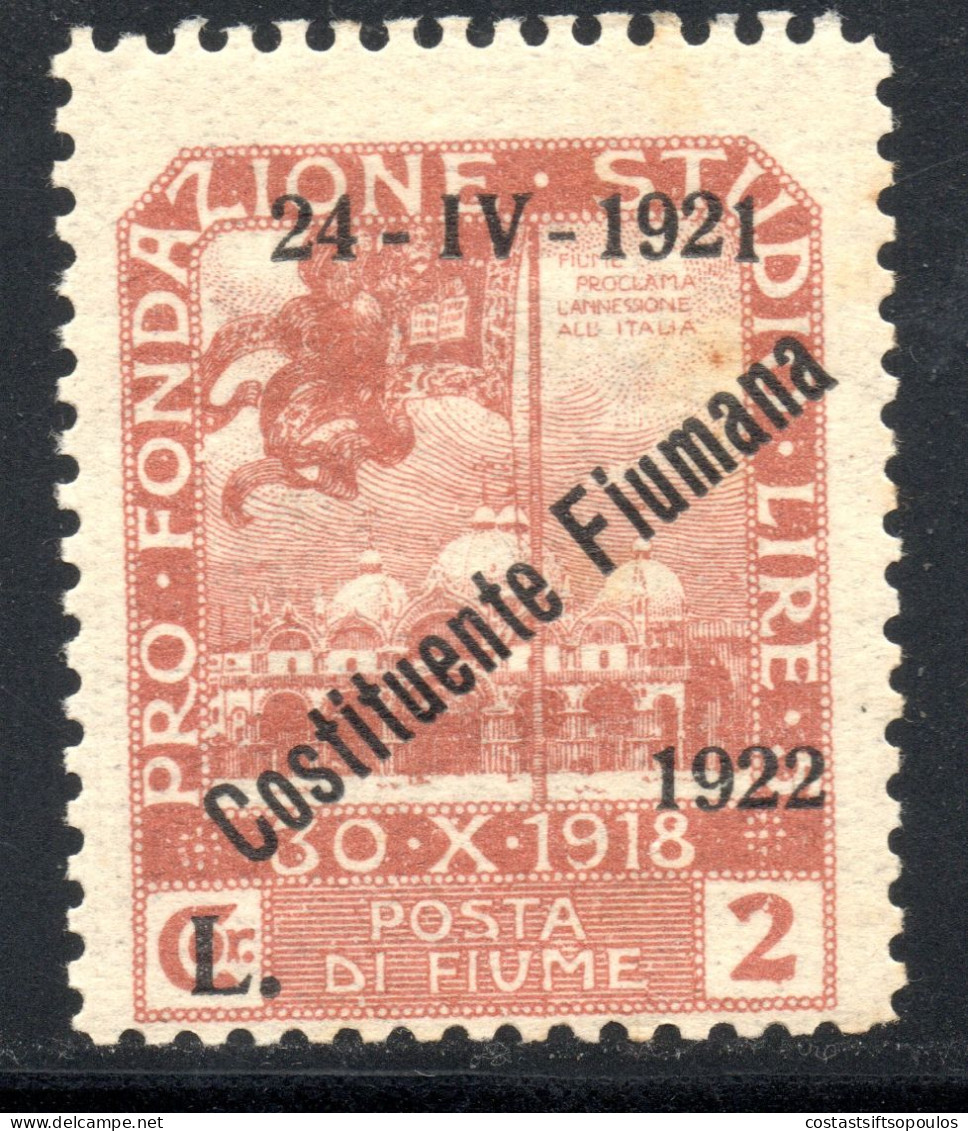 2979.ITALY,HUNGARY, FIUME 1921 SC.157 MH - Fiume
