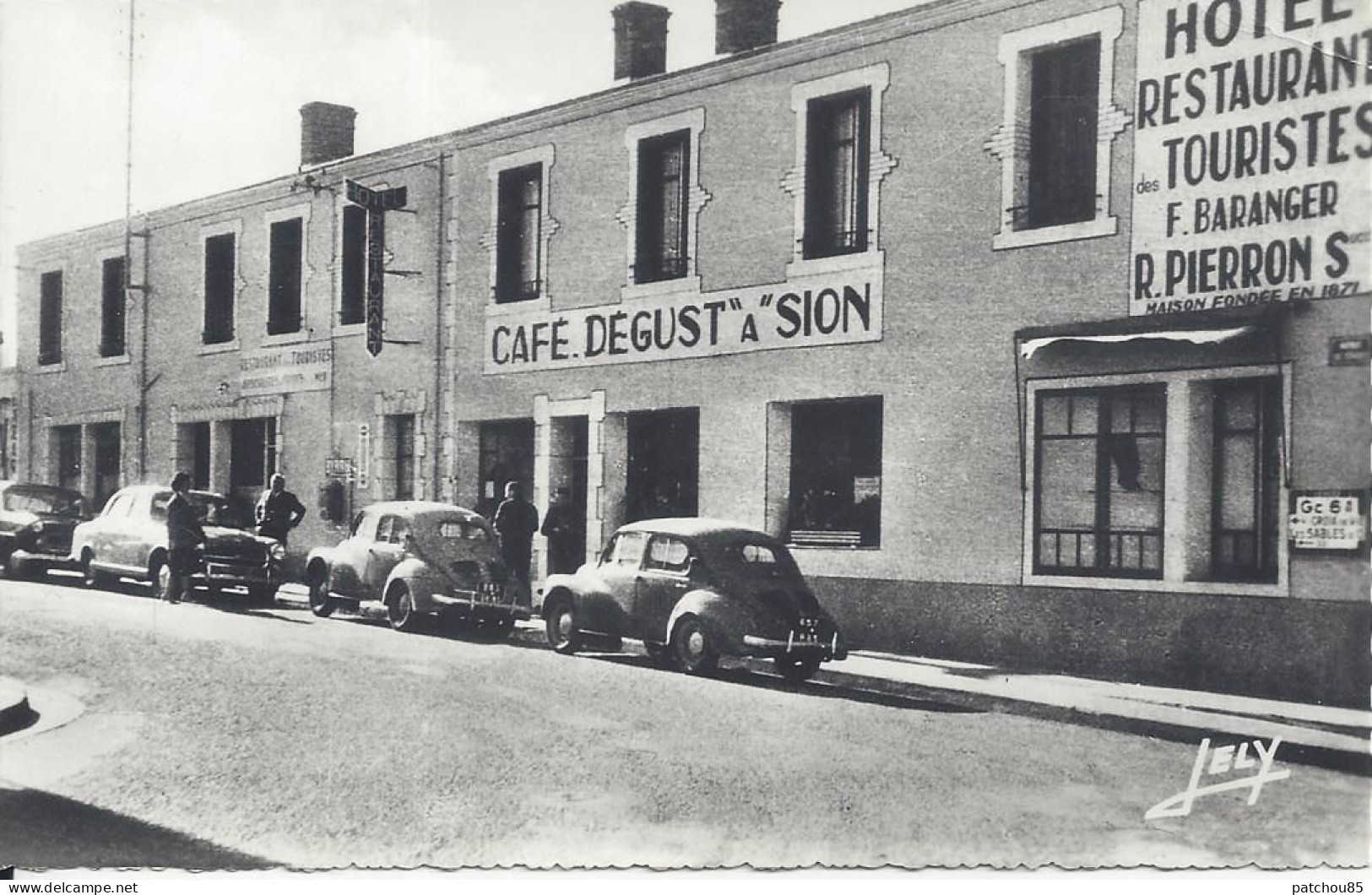 CPSM 85 Vendée  Sion Sur L’Océan Hôtel Restaurant Des Touristes F. Béranger – R. Pierron Gendre Et Succ - Sonstige & Ohne Zuordnung