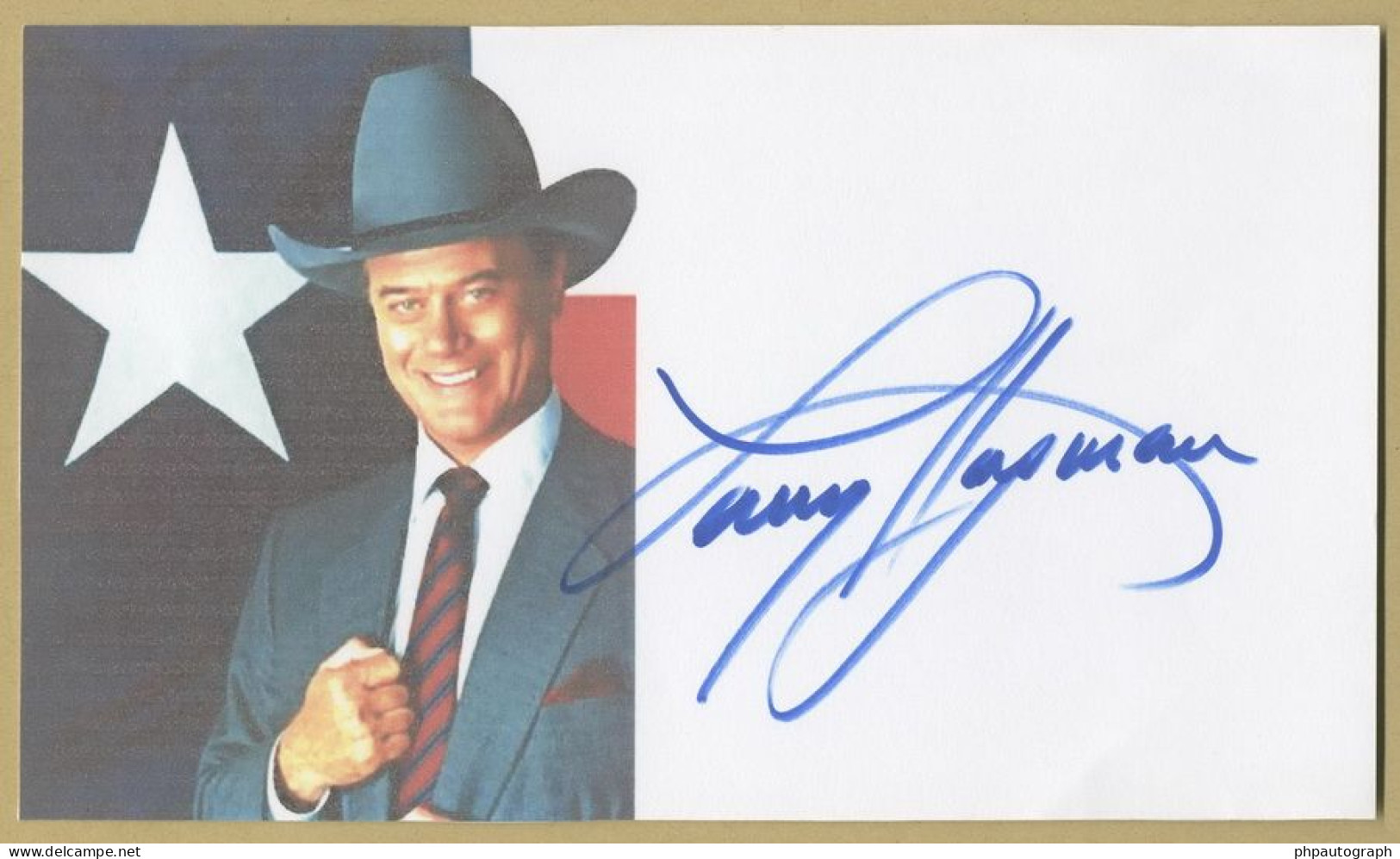 Larry Hagman (1931-2012) - American Actor - Dallas - Signed Photo - 2000s - Attori E Comici 