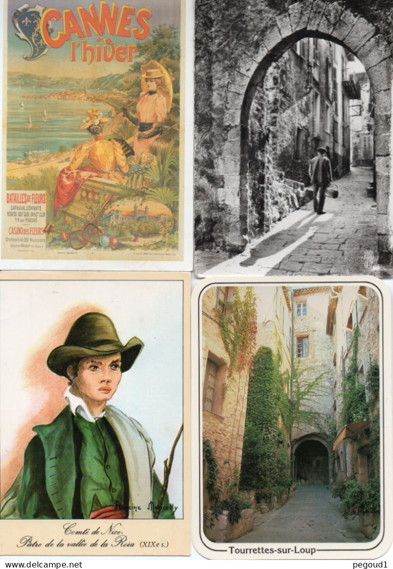 dpt ALPES-MARITIMES . LOT 100 CARTES POSTALES . LIVRAISON OFFERTE   achat immédiat