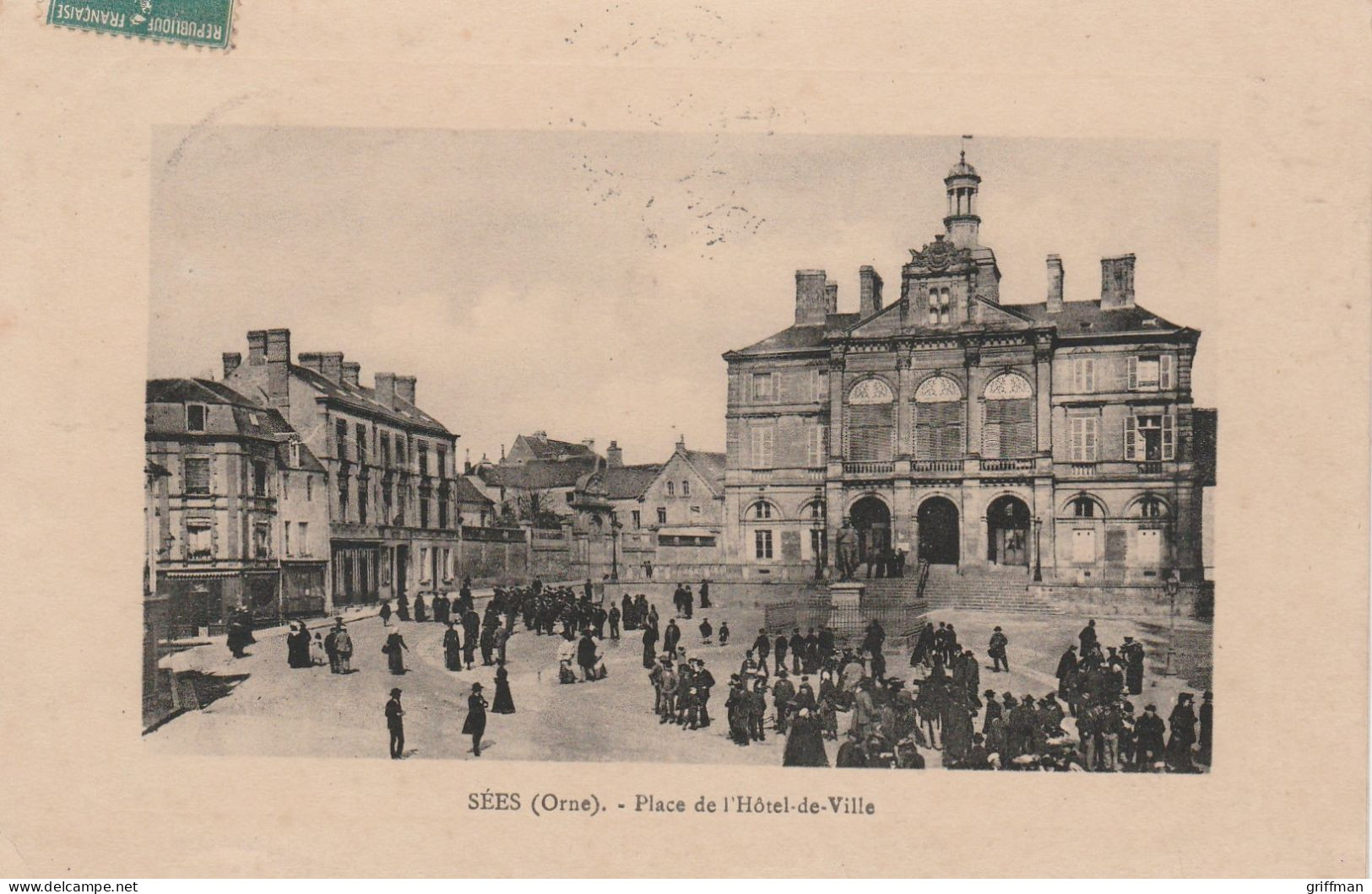 SEES PLACE DE L'HOTEL DE VILLE 1913 TBE - Sees