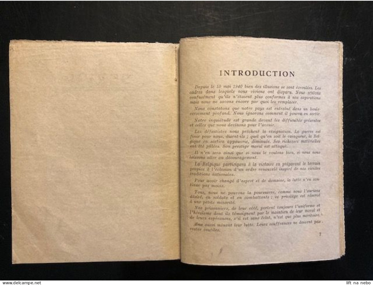 Tract Presse Clandestine Résistance Belge WWII WW2 'Noël 1942 / Servir' Introduction: Depuis Le 10... Brochure 32 Pages - Dokumente