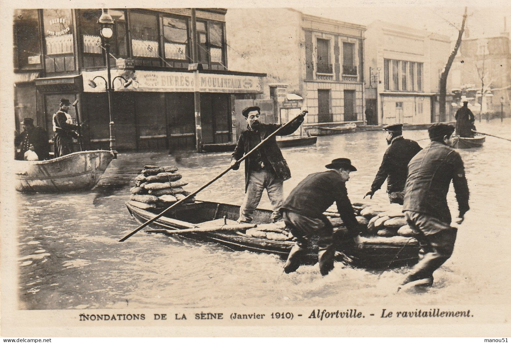 ALFORTVILLE - Inondations 1910 - Le Ravitaillement - Alfortville