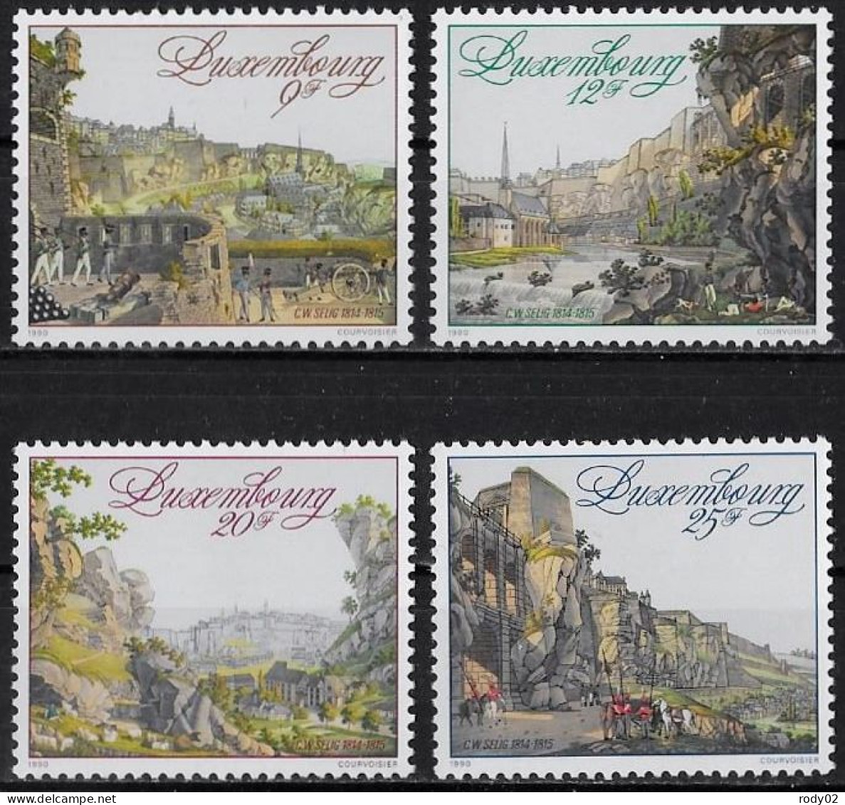 LUXEMBOURG - VUES DE L'ANCIENNE FORTERESSE - N° 1186 A 1189 - NEUF** MNH - Unused Stamps