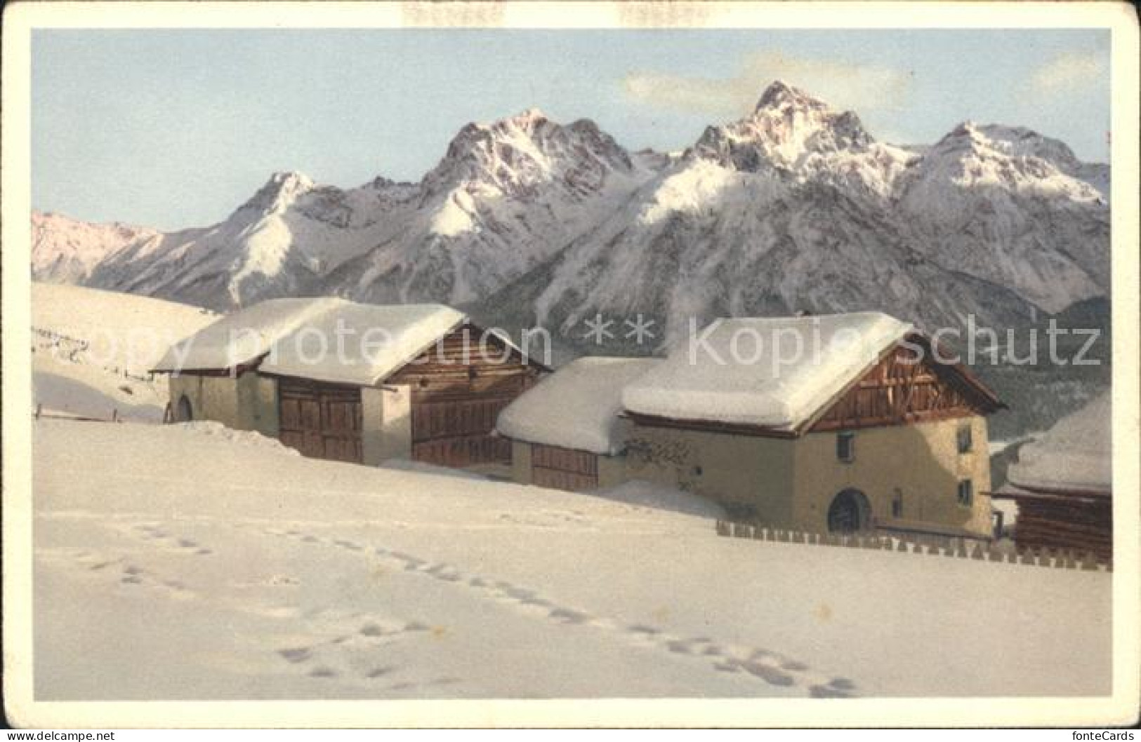 12044674 Wallisellen Berghaeuser Tief Verschneit Wallisellen - Altri & Non Classificati