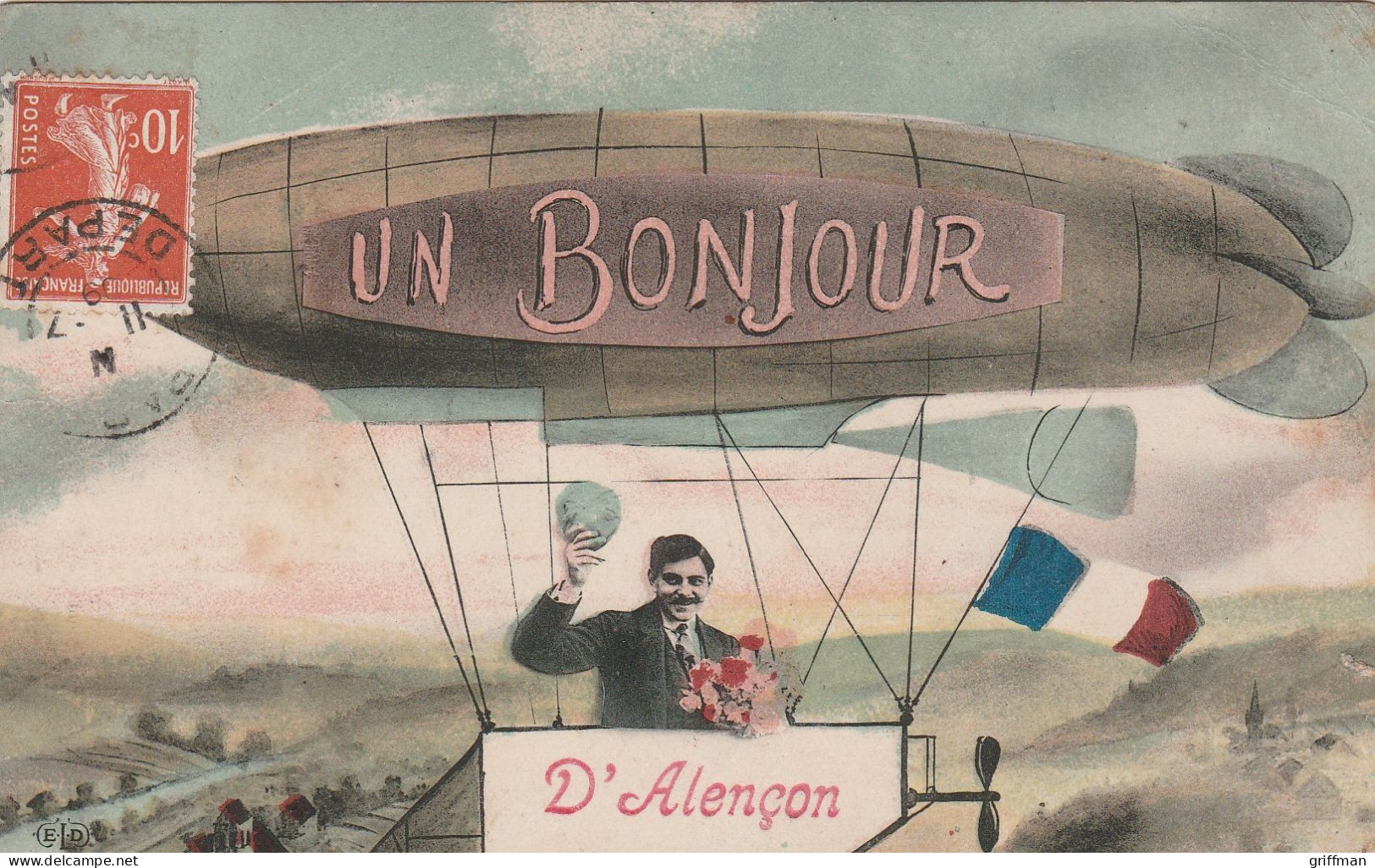 ALENCON UN BONJOUR 1909 TBE - Alencon