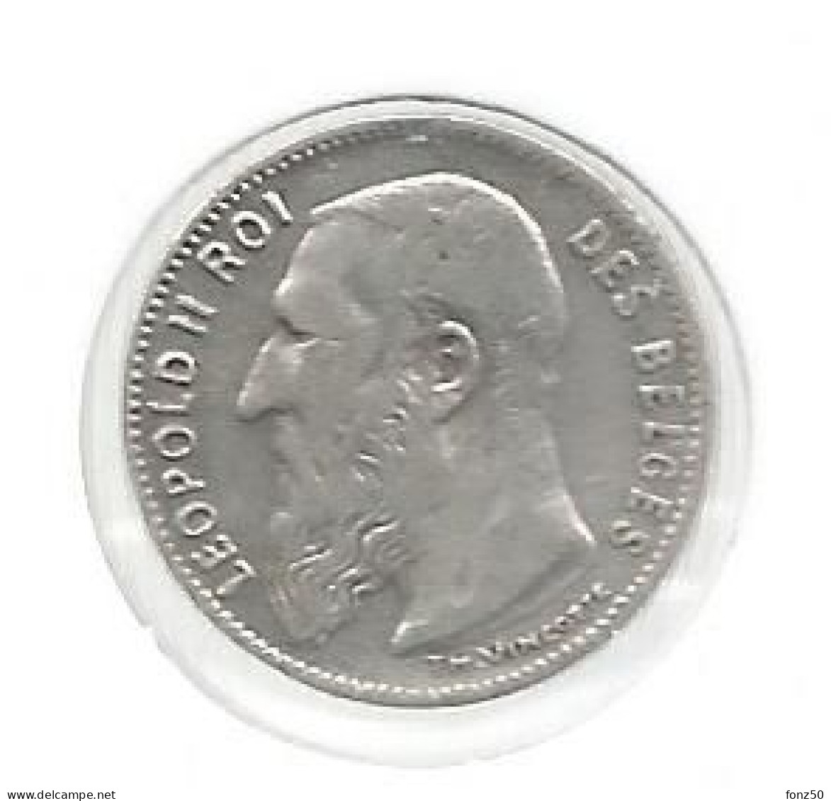 LEOPOLD II * 50 Cent 1907 Frans  Met Punt * Prachtig * Nr 12895 - 50 Centimes