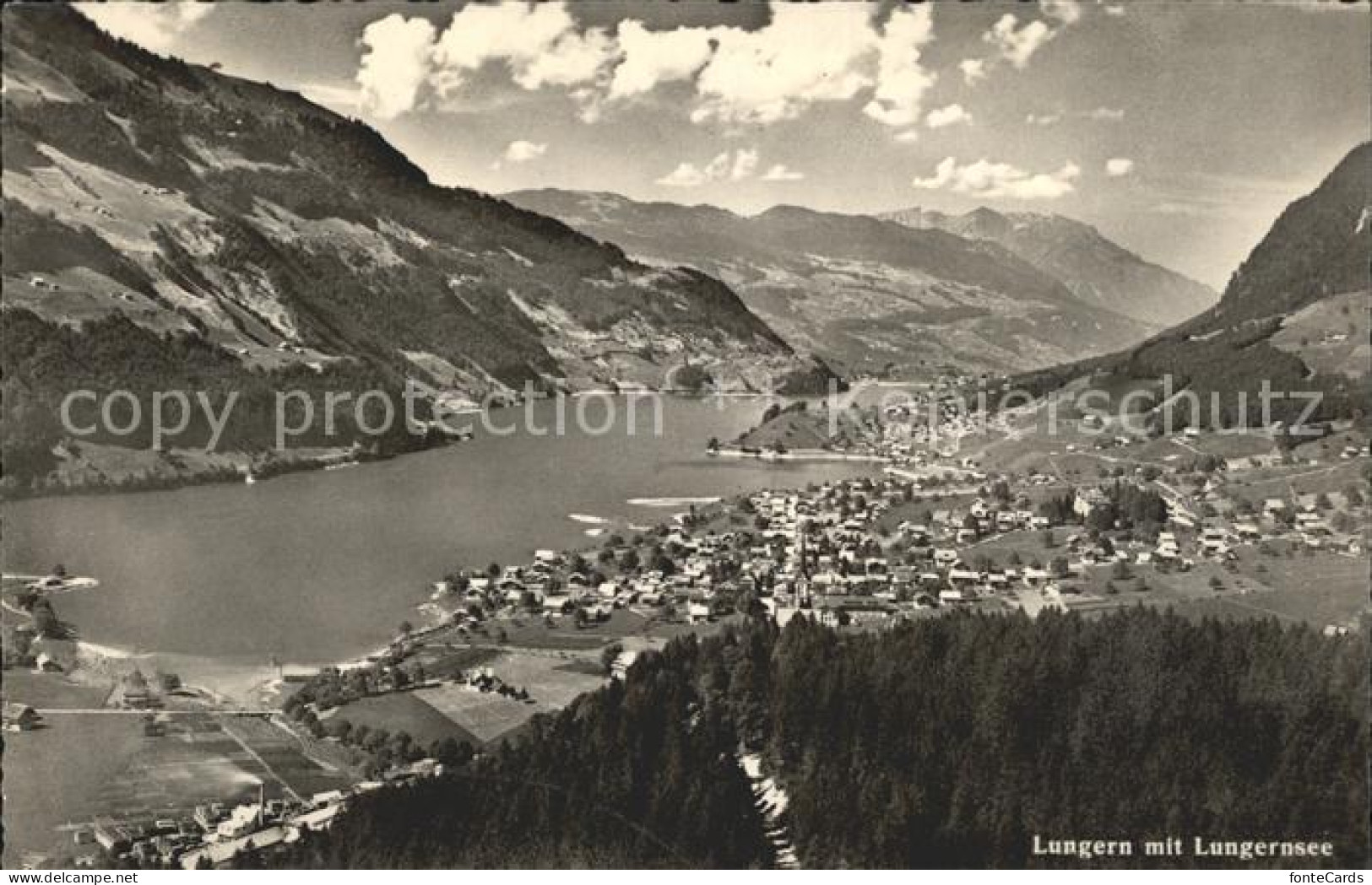 12044412 Lungern Panorama Lungernsee Alpen Lungern - Andere & Zonder Classificatie