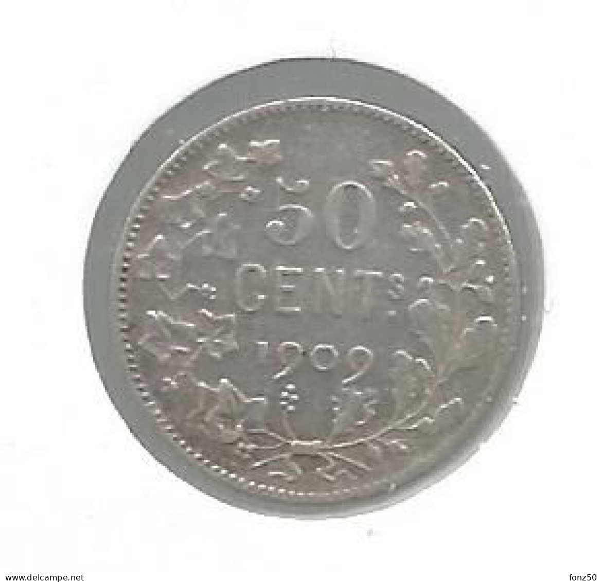 LEOPOLD II * 50 Cent 1907 Frans  Met Punt * Prachtig * Nr 12896 - 50 Cent