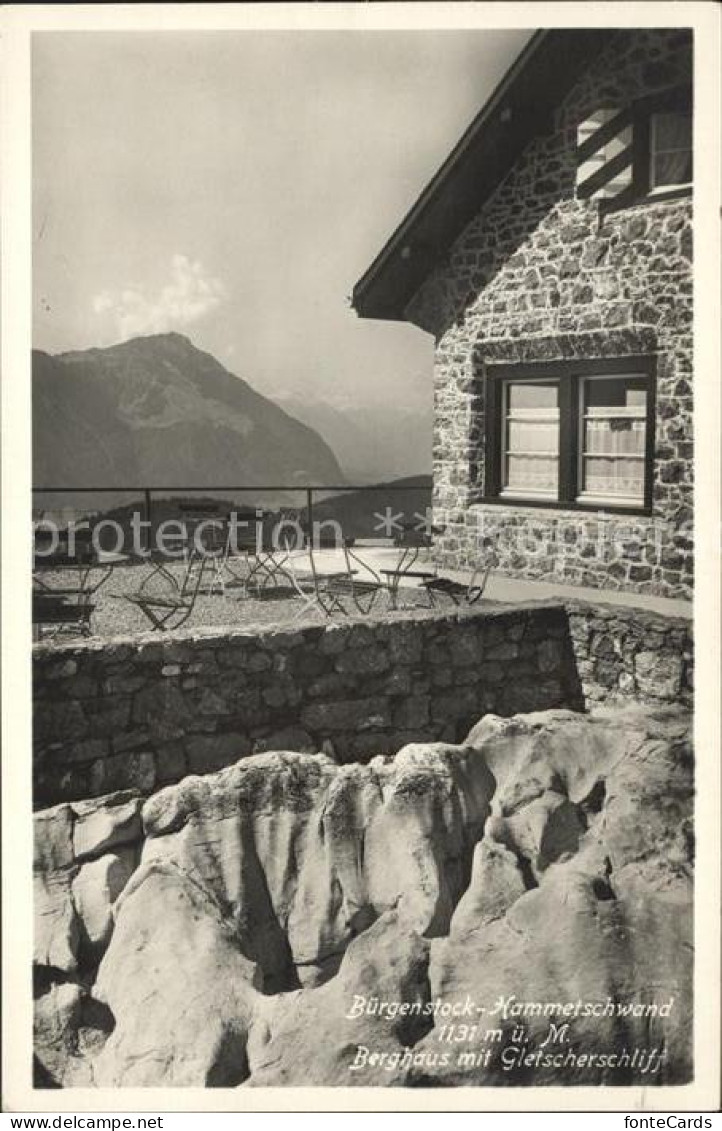 12044393 Hammetschwand Buergenstock Berghaus Mit Gletscherschliff Buergenstock - Sonstige & Ohne Zuordnung