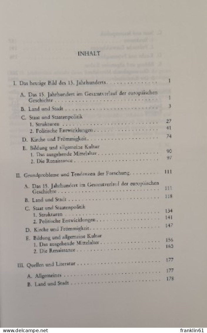 Das 15. Jahrhundert. - 4. Neuzeit (1789-1914)