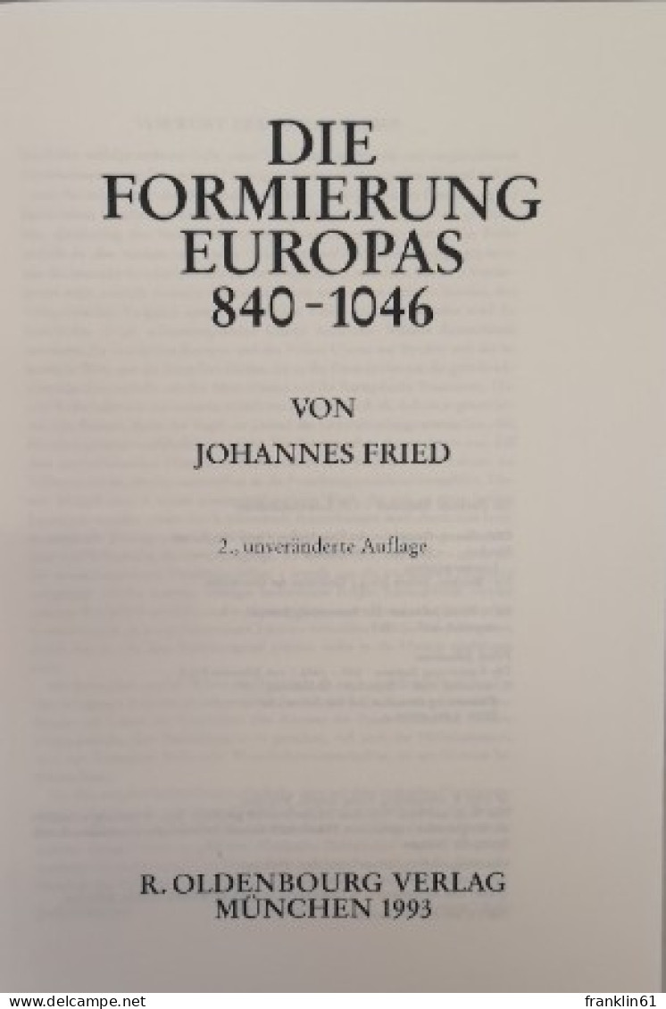 Die Formierung Europas. 840 - 1046. - 4. 1789-1914