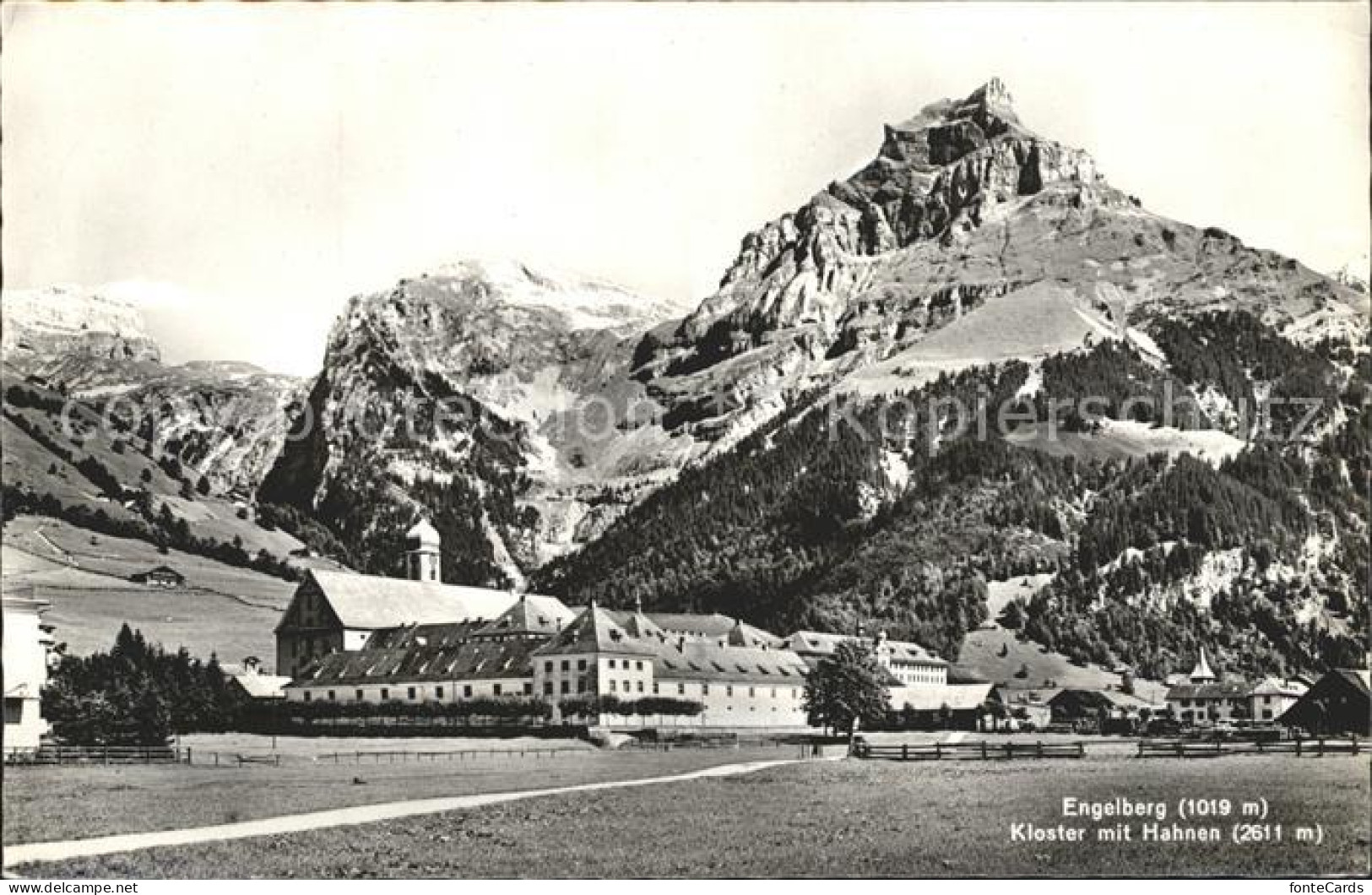 12044332 Engelberg OW Kloster Mit Hahnen Alpen Engelberg - Andere & Zonder Classificatie