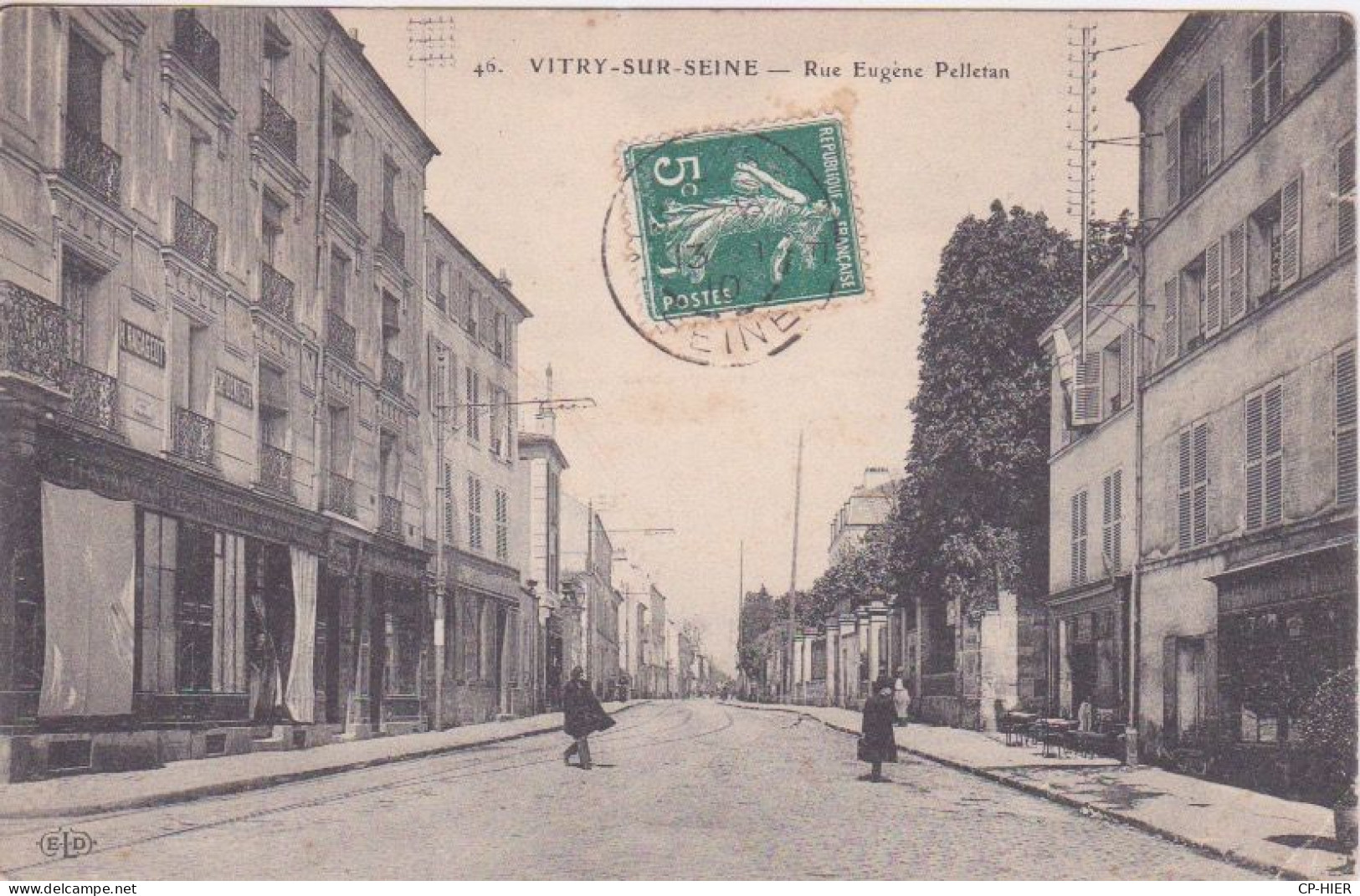 94 - VITRY SUR SEINE - RUE EUGENE PELLETAN - 1910 - Vitry Sur Seine