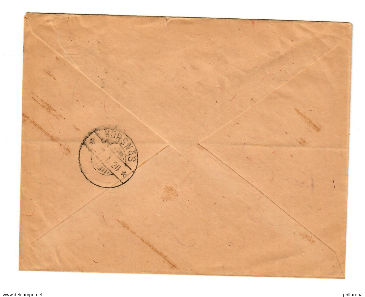 Brief Aus Vääksyn Kanava, 1920 Nach Korsnas - Autres & Non Classés