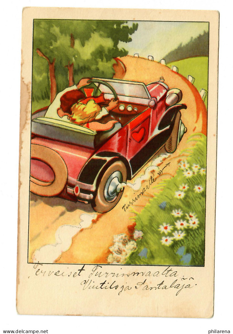 Ansichtskarte Oldtimer Auto 1936 - Altri & Non Classificati