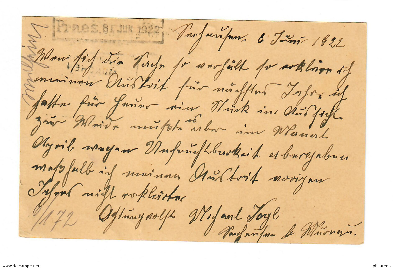 Bahnpost Garmisch-München 1922 - Cartas & Documentos