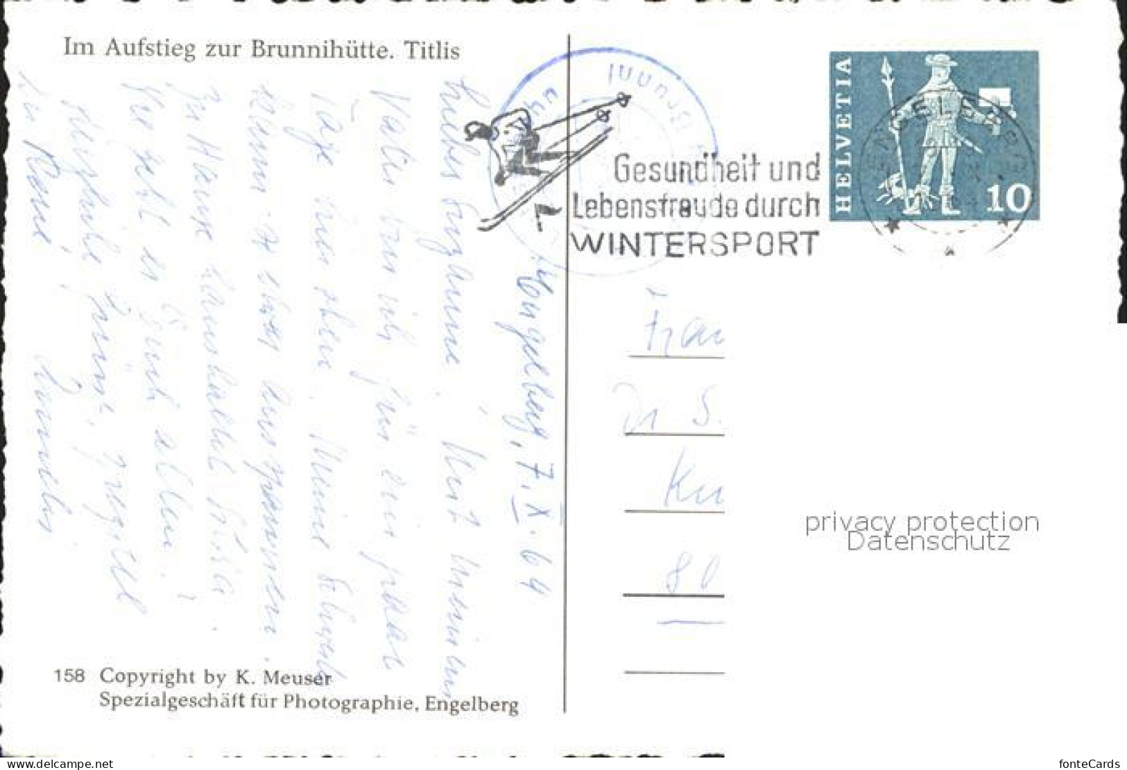 12044330 Engelberg OW Aufstieg Zur Brunnihuette Titlis Urner Alpen Engelberg - Andere & Zonder Classificatie
