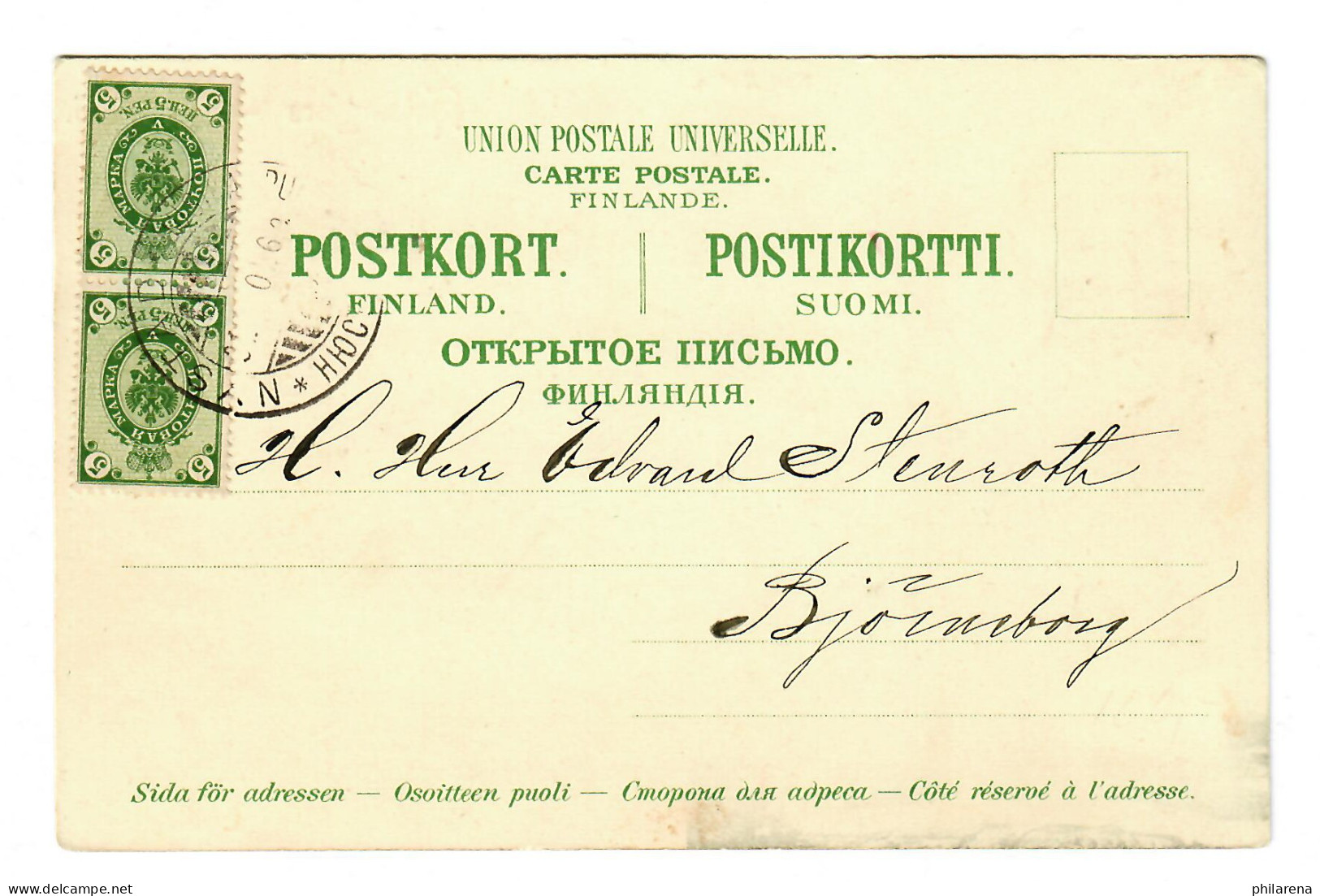 Ansichtskarte Helsingfors-Helsinki, 1902 - Autres & Non Classés