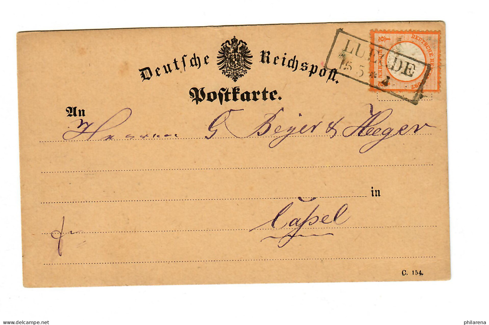 Postkarte Luegde Nach Kassel  - Lettres & Documents