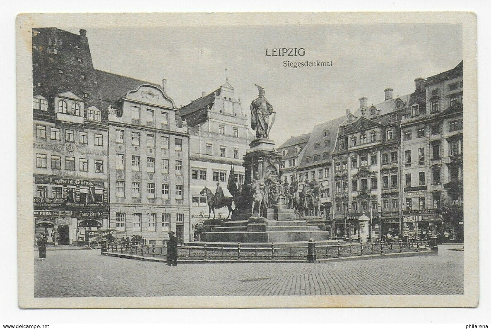 Ansichtskarte Leipzig 1919 Als Sodatenkarte Freikorps Nach Schmorkau - Briefe U. Dokumente