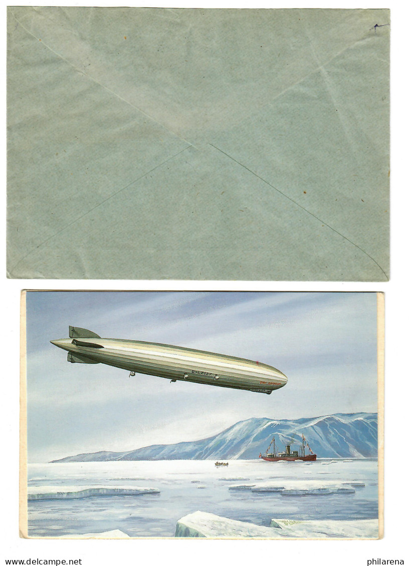 2x Zeppelin Briefe: Wasserstoff- Und Sauerstoff-Werke Berlin, 1.Polarfahrt LZ127 - Covers & Documents