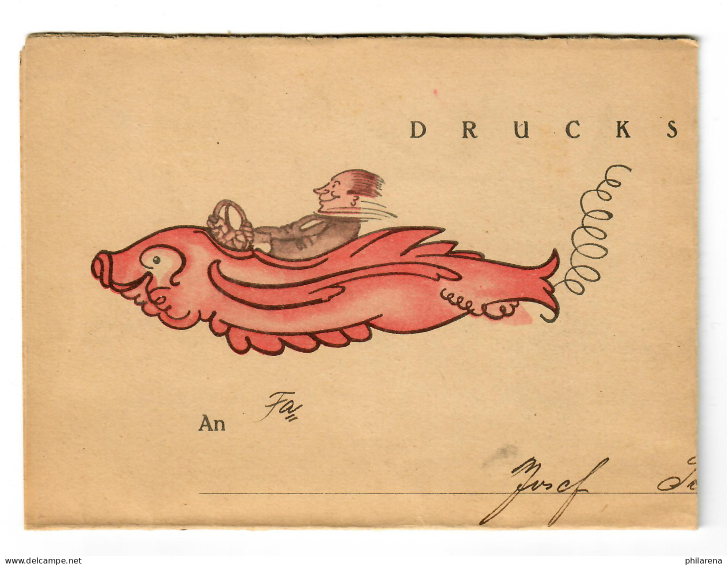 Drucksache, Langes Kuvert, 19.10.1923 Von Berlin, Perfin-Firmenlochung - Lettres & Documents