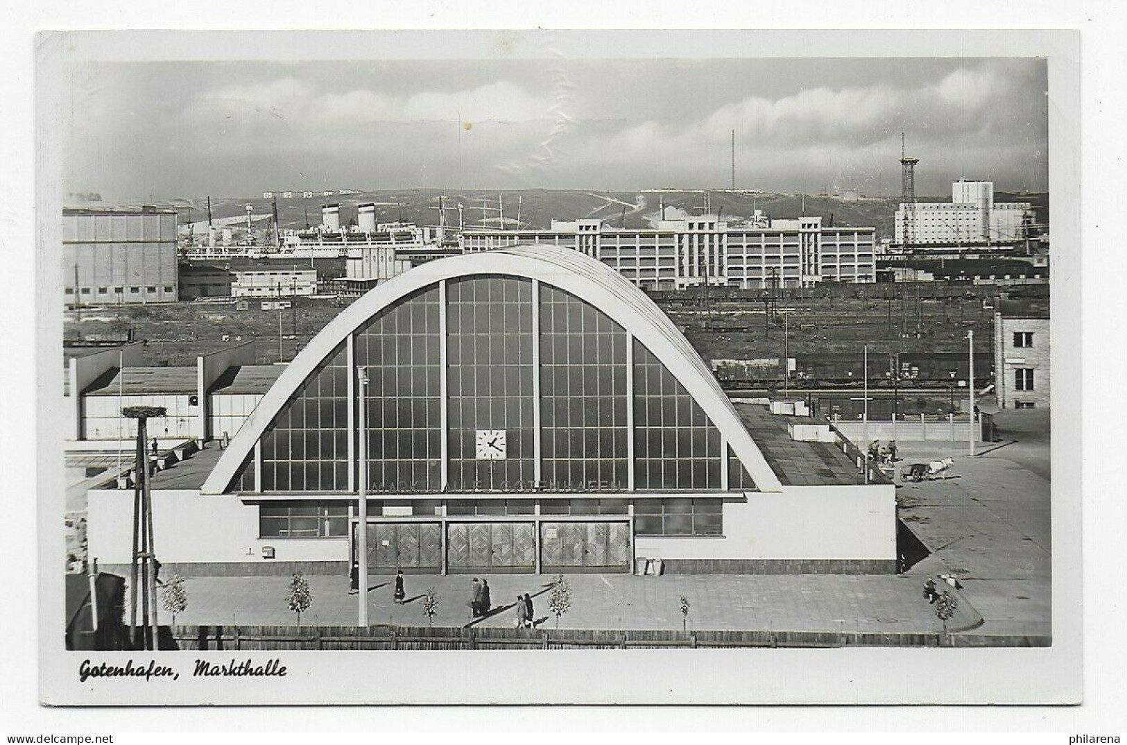 Fotokarte Danzig, Gotenhafen, Markthalle 1942 Nach Vlissinen/NL Als Feldpost - Covers & Documents