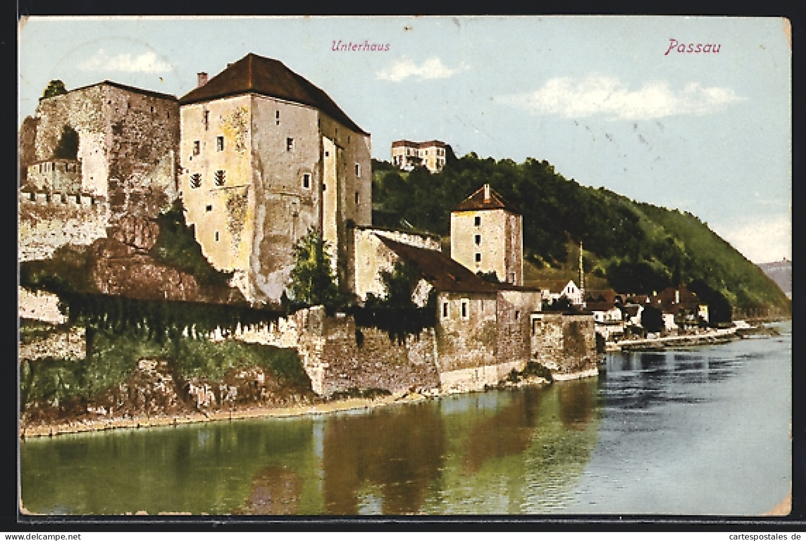 AK Passau, Teilansicht Mit Unterhaus Am Fluss  - Passau