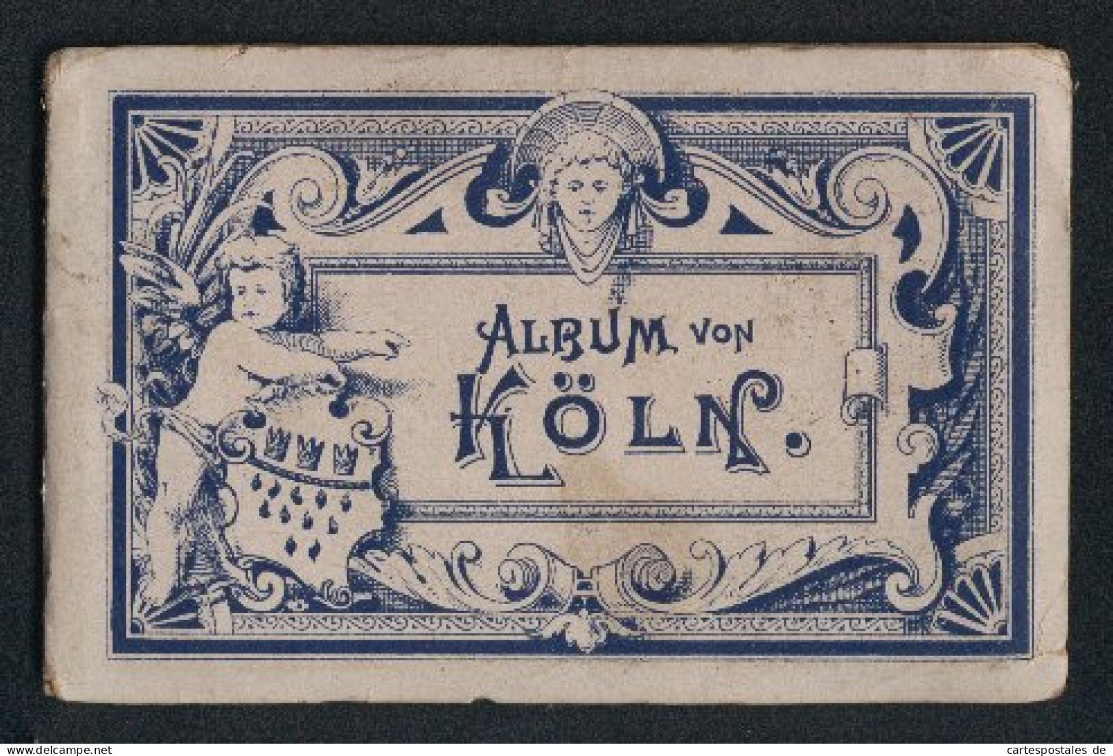 Leporello-Album Köln Mit 12 Lithographie-Ansichten, Bahnhof, Flora, Hohenzollerring, Museum Walraff-Richartz, Dom, Po  - Litografia